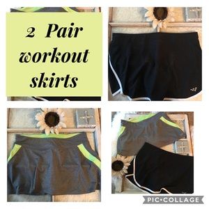 2 ⭐️Pair Workout\Tennis Skorts\Skirts Size Large⭐️